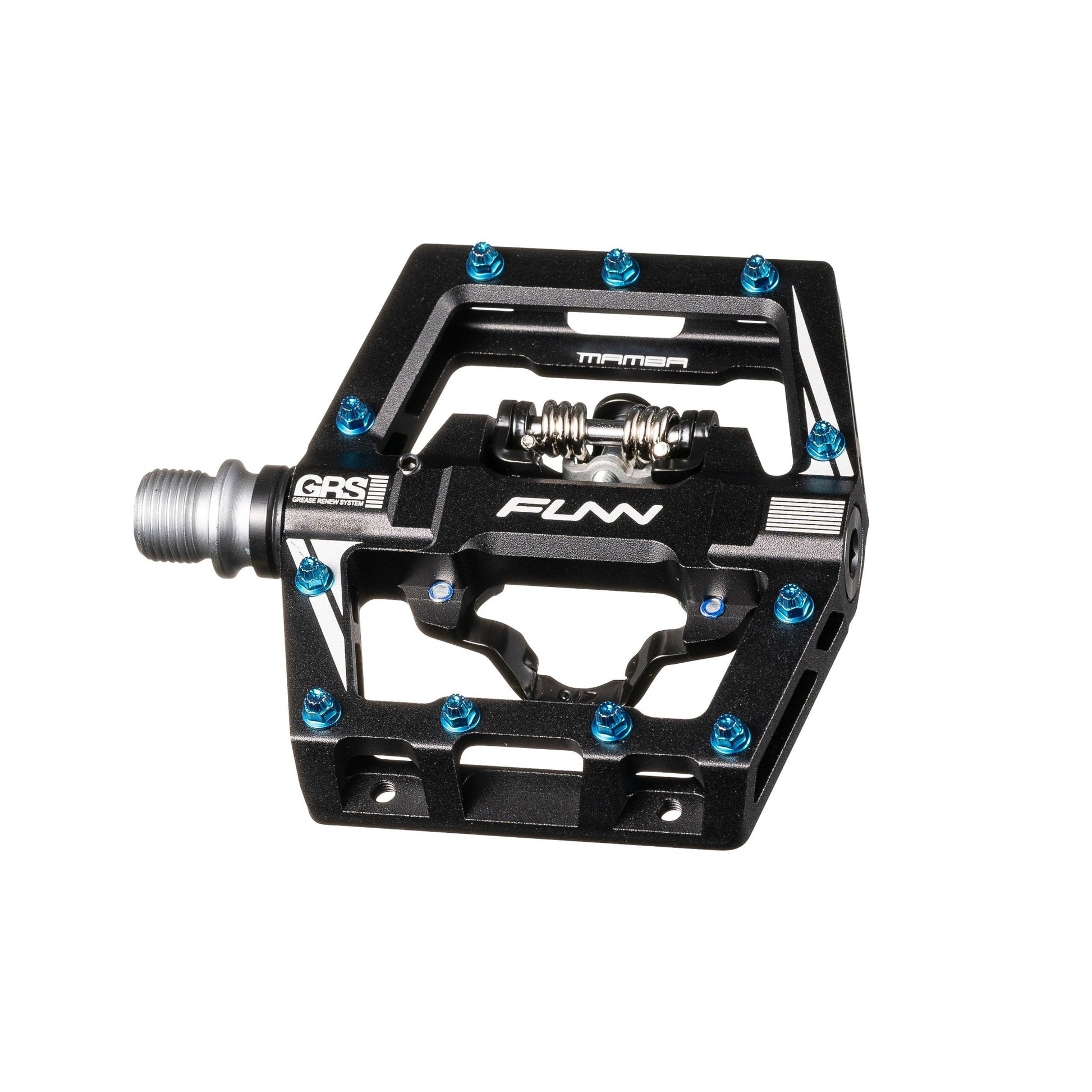 Funn mountain bike components - Mamba S Clipless Pedals Red Clip Single side in a white background.