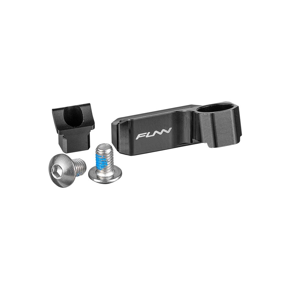 Black anodized FUNN MTB Mediator Brake-Shifter Adapter I-SPEC EV to MatchMaker with bolts for right shifter or Updown lever