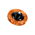 Funn mountain bike components - NOS Air Fork Valve Cap RS-Type Orange in a white background.