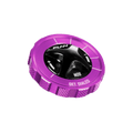 Funn mountain bike components - NOS Air Fork Valve Cap RS-Type Purple in a white background.