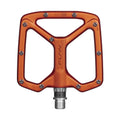 Funn mountain bike components - Python Flat Pedals Orange in a white background.