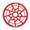 Funn mountain bike components - Slingshot Extension Cog Red in a white background.