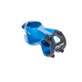 Funn mountain bike components - Stryge Drop Stem 31.8mm 55mm Blue in a white background.