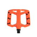 Funn mountain bike components - Taipan S Flat Pedals Orange in a white background.