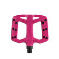 Funn mountain bike components - Taipan S Flat Pedals Pink in a white background.