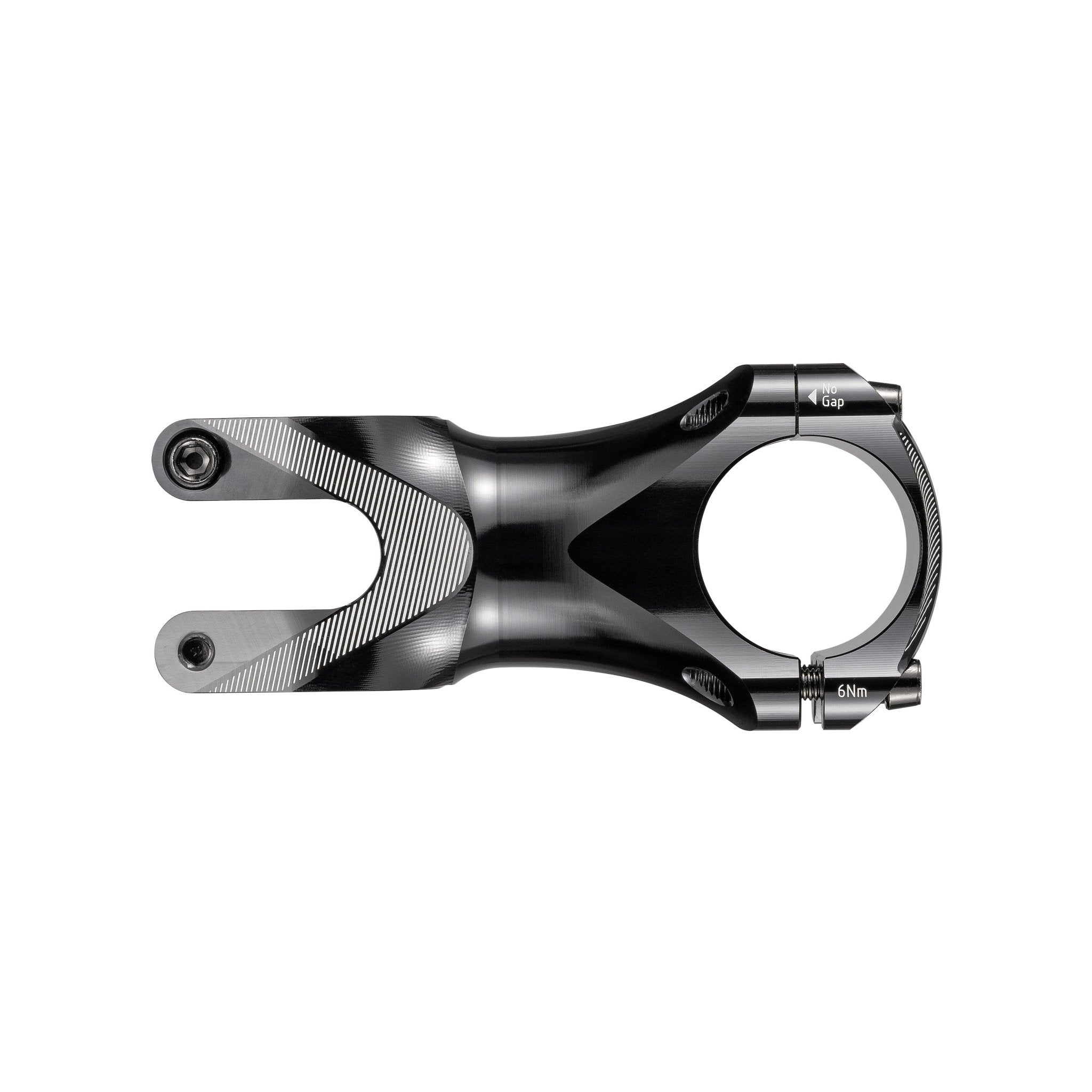 FUNN Tron Stem 70mm black CNC alloy bike stem, sleek low-profile design with handlebar clamp for precision MTB control