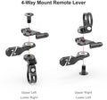 Funn mountain bike components - UpDown Dropper Lever Black in a white background.