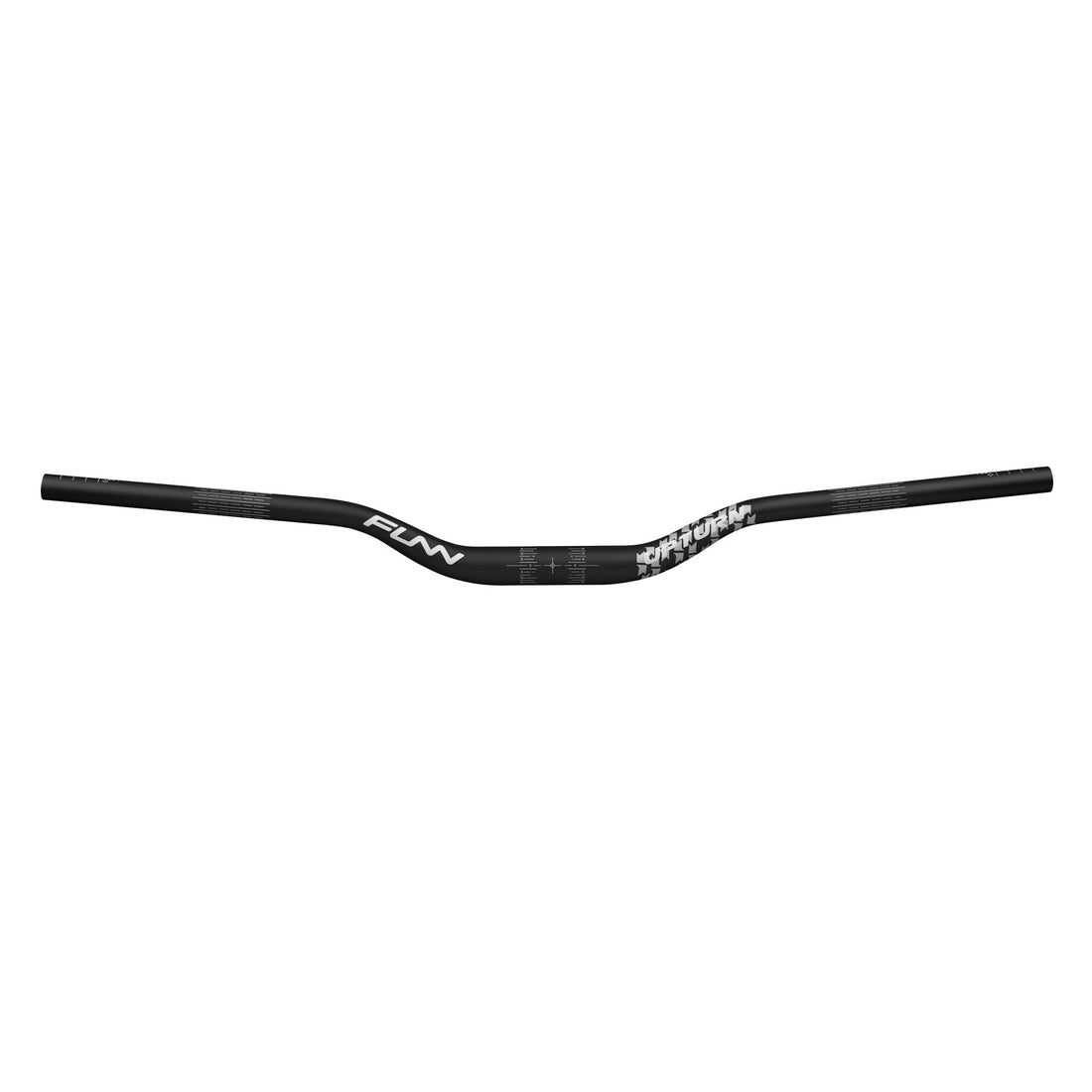 Funn mountain bike components - Upturn High Riser Handlebar Black 40mm in a white background.