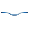 Funn mountain bike components - Upturn High Riser Handlebar Blue 55mm in a white background.