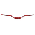 Funn mountain bike components - Upturn High Riser Handlebar Red 55mm in a white background.