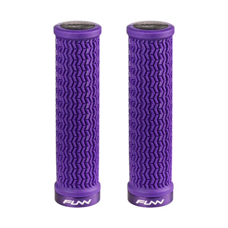 A pair of Holeshot MTB grips on a white background.