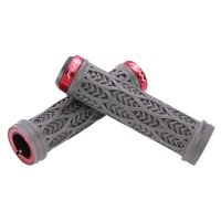 a pair of gray Funn Combat III double clamp lock-on bike Grips