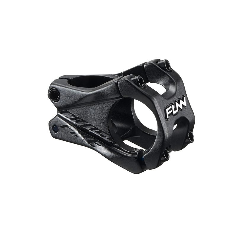 a black Funn Crossfire bike stem with 35mm bar clamp size and 35mm length.