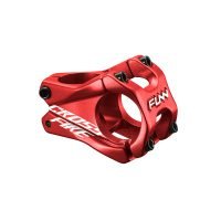 a red Funn Crossfire bike stem with 35mm bar clamp size and 35mm length.