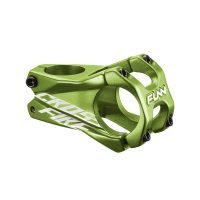 a green Funn Crossfire bike stem with 35mm bar clamp size and 50mm length.