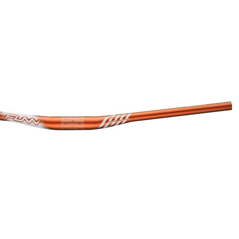 an orange Funn Full On bike handlebar with 35mm bar clamp diameter and 15mm rise