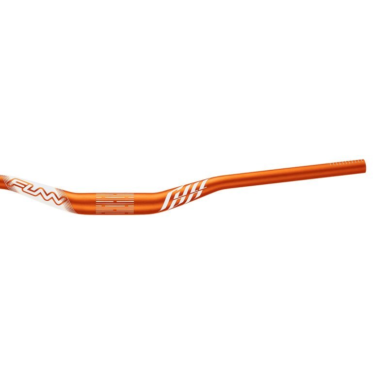 an orange Funn Full On mtb riser bar with 35mm bar clamp diameter and 30mm rise