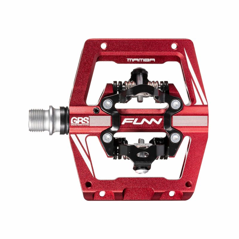 funn mamba s double sided clipless pedals red 03