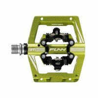 funn mamba s double sided clipless pedals green 02
