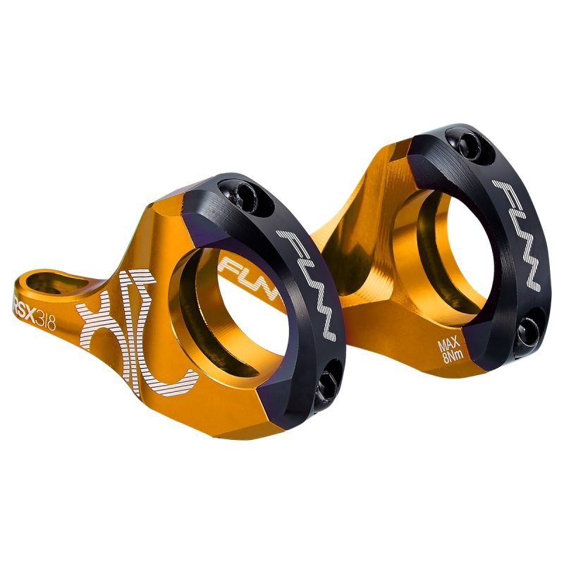 a pair of orange RSX bicycle stems with 31.8mm bar clamp size and 20mm rise 02