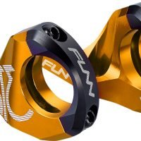 a pair of orange RSX bicycle direct mount stems with 31.8mm bar clamp size and 20mm rise.