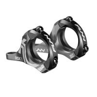 a pair of gray RSX bicycle direct mount stems with 35mm bar clamp size and 20mm rise.