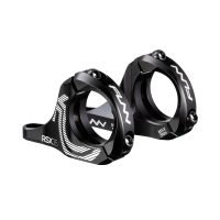 a pair of black RSX bicycle stems with 35mm bar clamp size and 30mm rise.