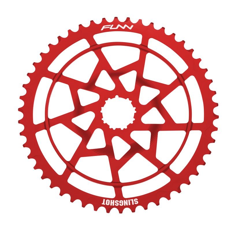 a red Slingshot Extension Cog on a white background.