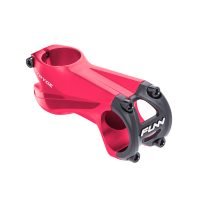 a red Stryge bicycle stem with 75mm length